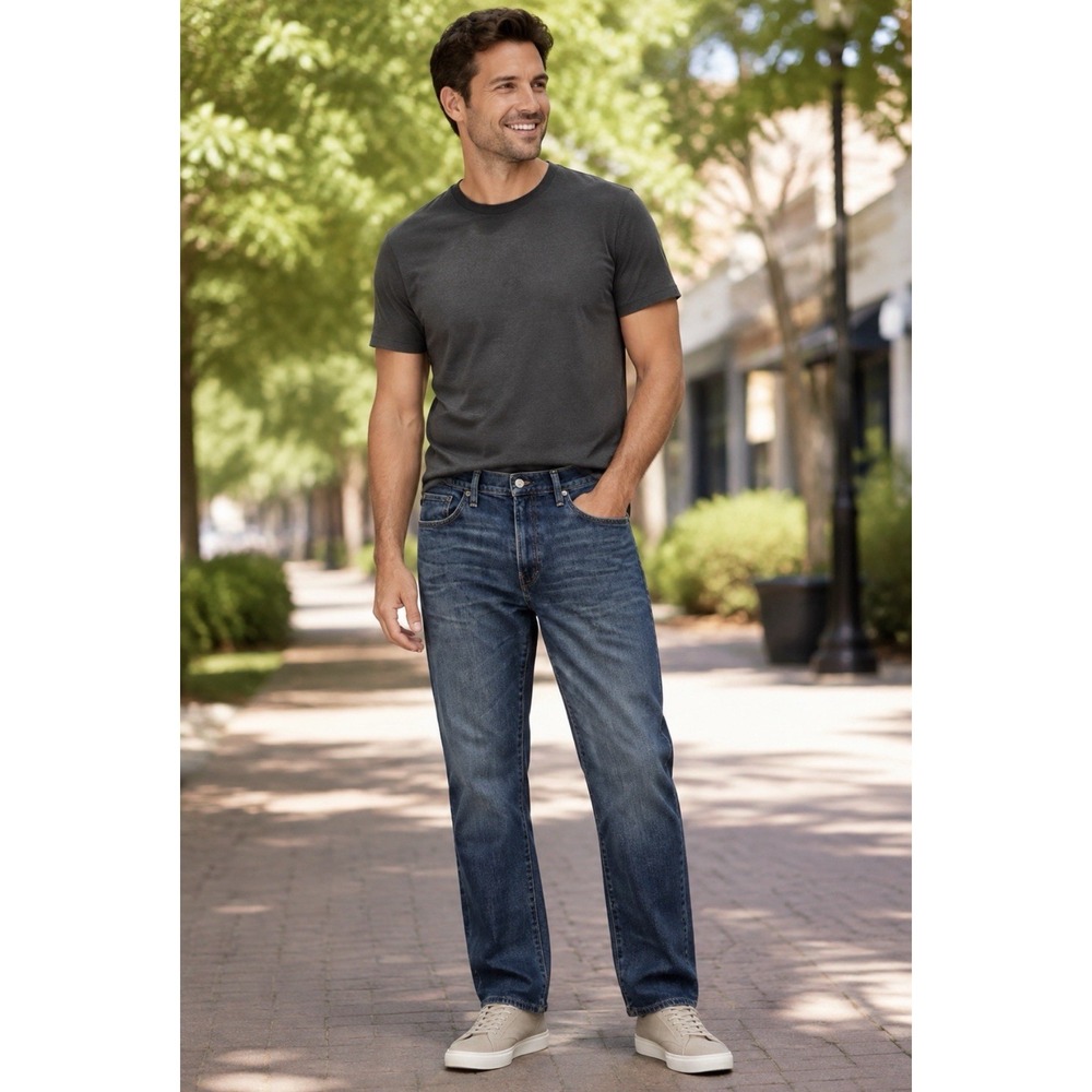 Lucky Brand 121 Slim Mens Jeans Blue Medium Wash 34x32